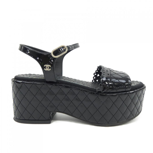 Chanel G31341X01012 Patent Calfskin Sandals