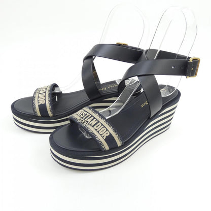 Christian Dior Embroidery Cotton Sandals