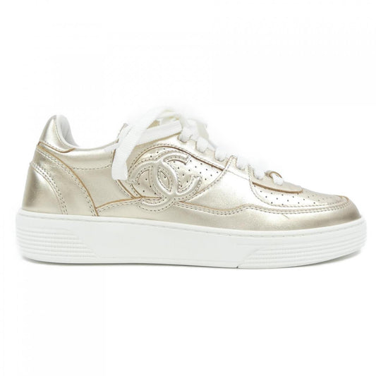 Chanel G45079B15512 Laminated Calfskin Sneakers