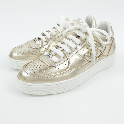 Chanel G45079B15512 Laminated Calfskin Sneakers