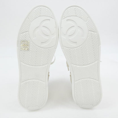 Chanel G45079B15512 Laminated Calfskin Sneakers