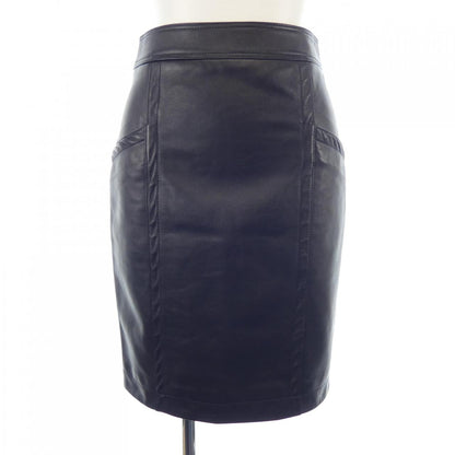 Saint Laurent 644258 Lamb Leather Skirt