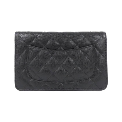 Chanel Timeless Classic Caviar Skin Chain Wallet