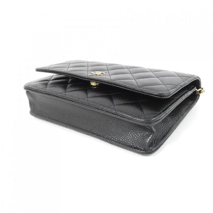Chanel Timeless Classic Caviar Skin Chain Wallet