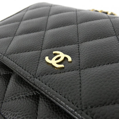 Chanel Timeless Classic Caviar Skin Chain Wallet