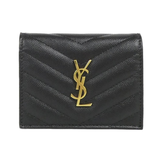 Saint Laurent 2 Fold Wallet Calfskin Wallet
