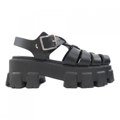 Prada Triangle Logo Monolith Foam Rubber Sandals