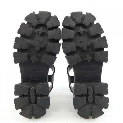 Prada Triangle Logo Monolith Foam Rubber Sandals