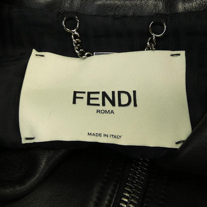 Fendi FPJ706 NBA Leather Riders Jacket