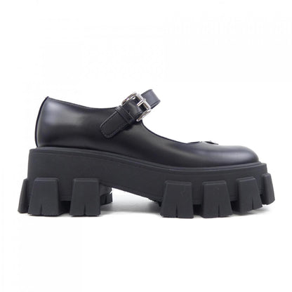 Prada Monolith Mary Jane Brushed Leather Shoes