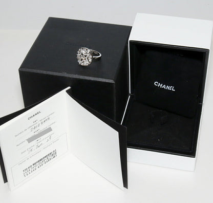 Chanel K18WG Comete Ring Diamond Ring J4123