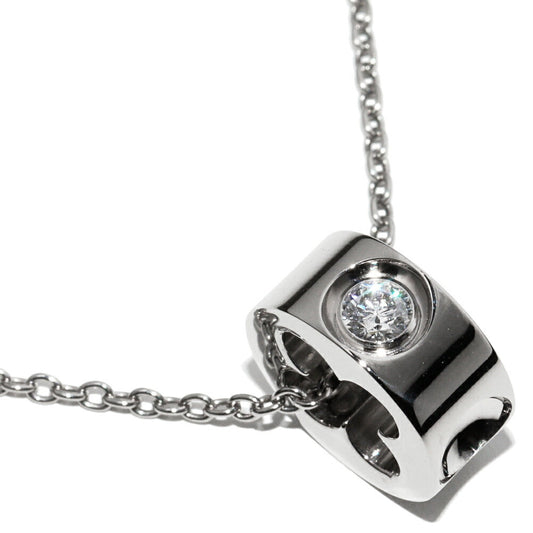 Louis Vuitton Empreinte K18WG Diamond Pendant Necklace