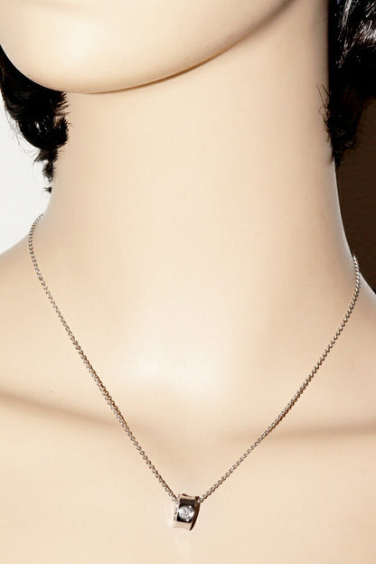 Louis Vuitton Empreinte K18WG Diamond Pendant Necklace