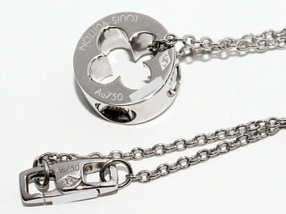 Louis Vuitton Empreinte K18WG Diamond Pendant Necklace