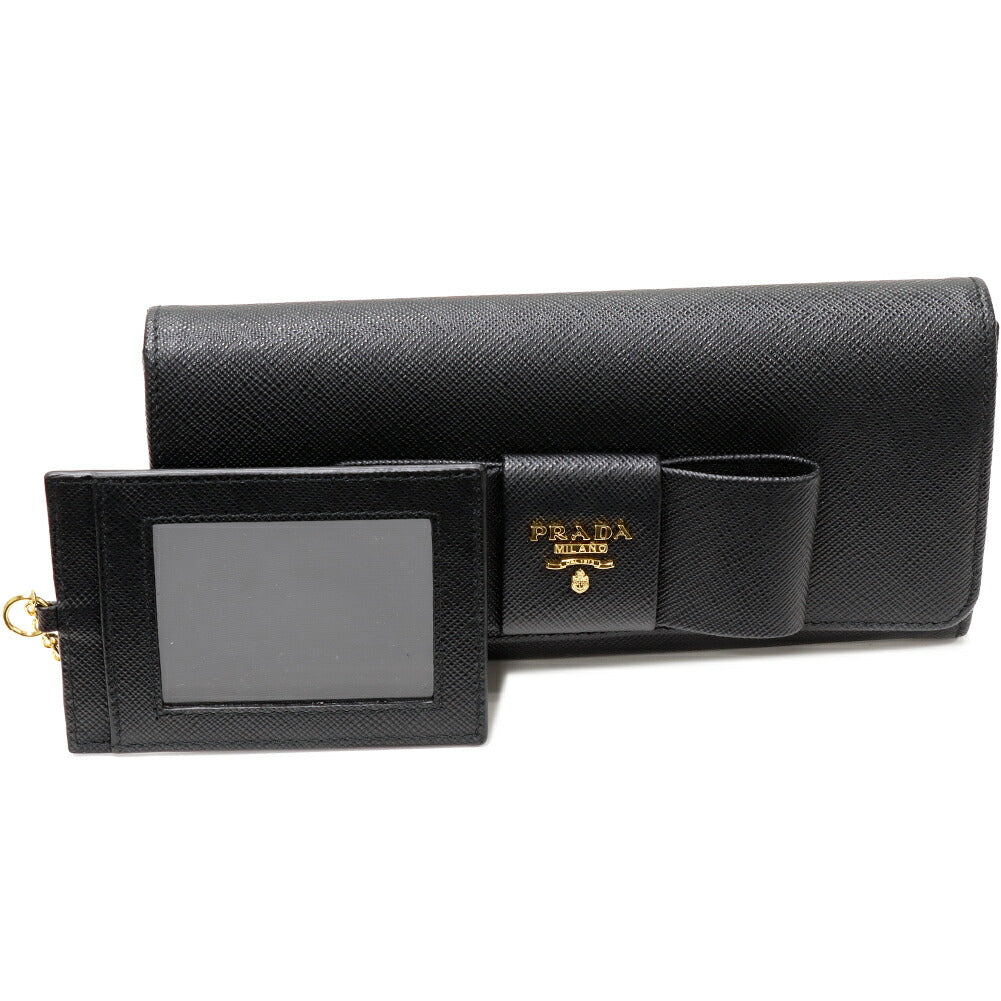 Prada Saffiano Fiocco Calf 2way Long Wallet 1MH132