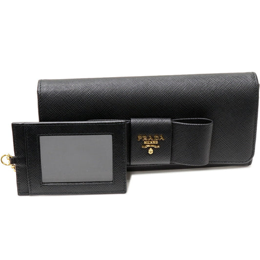 Prada Saffiano Fiocco Calf 2way Long Wallet 1MH132