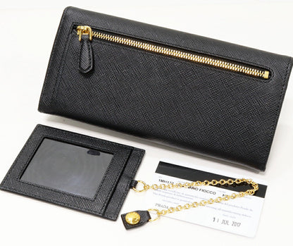 Prada Saffiano Fiocco Calf 2way Long Wallet 1MH132