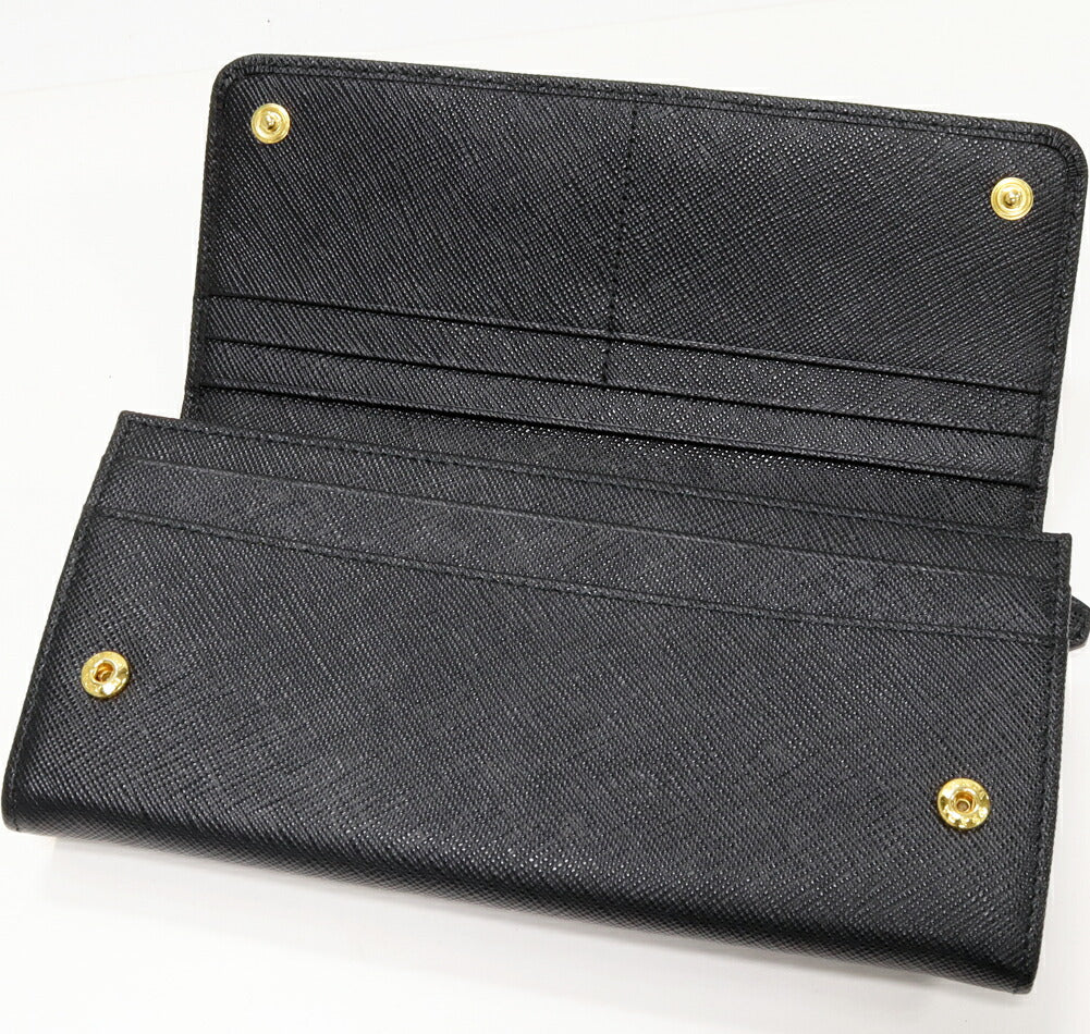 Prada Saffiano Fiocco Calf 2way Long Wallet 1MH132