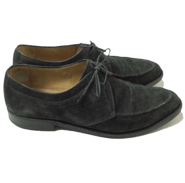 Enzo Bonafe Suede Ghillie Shoes Black UK6.5
