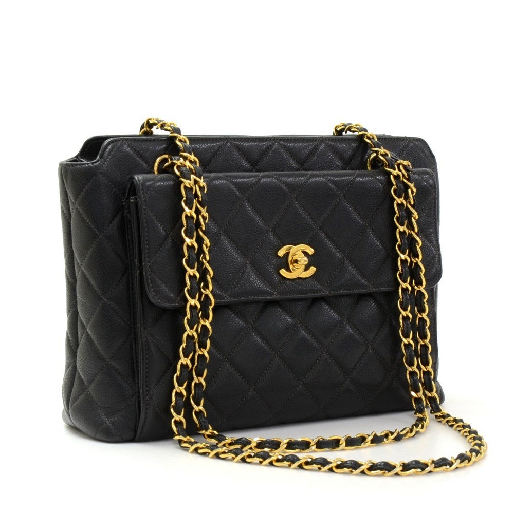 Chanel Caviar Leather Tote Bag