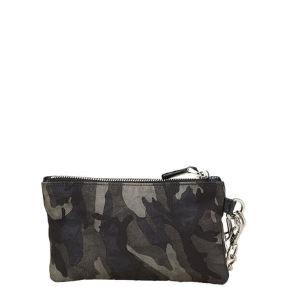 Prada Camouflage Nylon Leather Coin Case