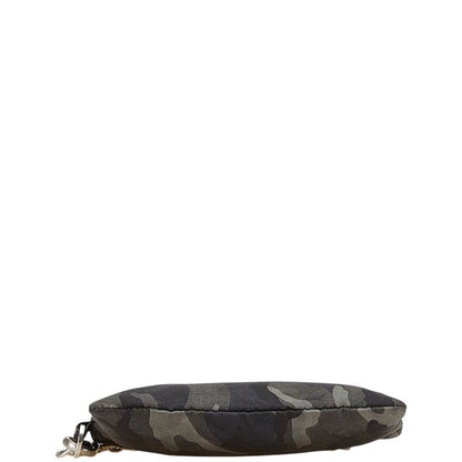 Prada Camouflage Nylon Leather Coin Case