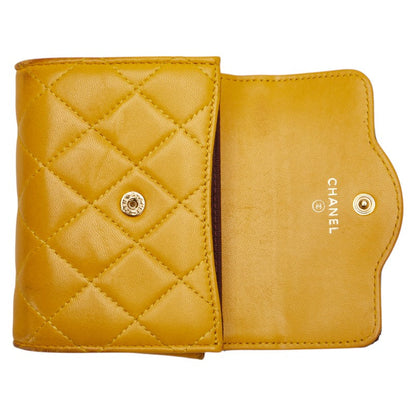 Chanel Coco Mark Matelassé Lambskin Coin Case Card Case