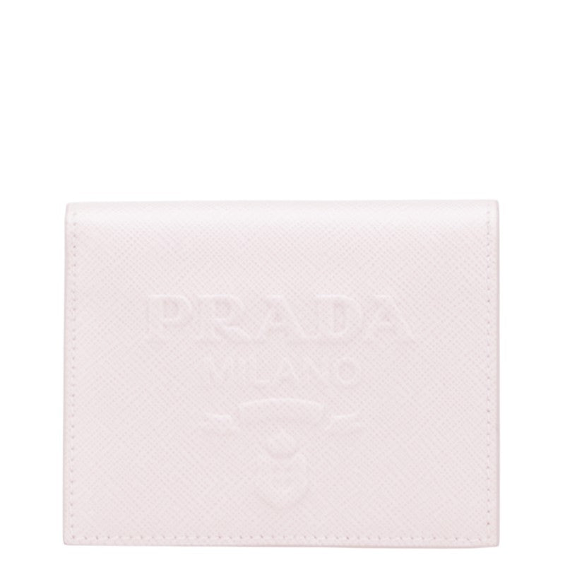 Prada Embossed Logo Saffiano Wallet