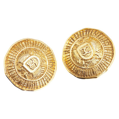 Chanel Coco Mark Cambon Shield Earrings