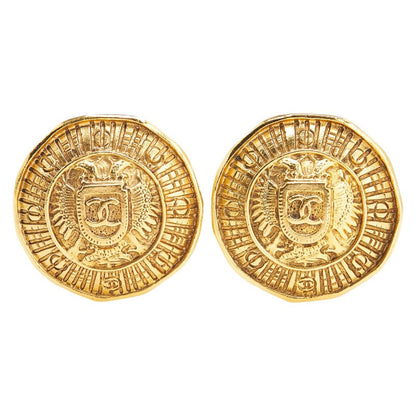 Chanel Coco Mark Cambon Shield Earrings
