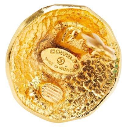 Chanel Coco Mark Cambon Shield Earrings