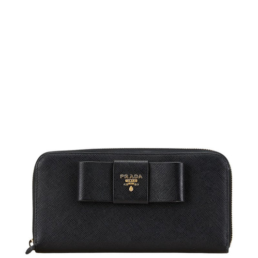 Prada Ribbon Saffiano Long Wallet