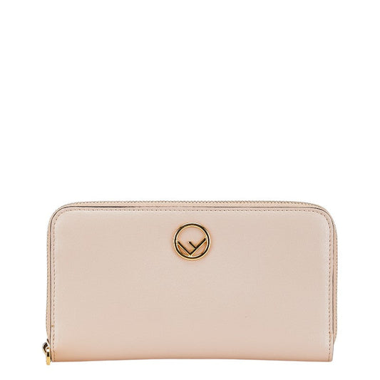 Fendi F is Leather Long Wallet