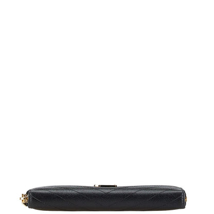 Saint Laurent Cassandra Leather Long Wallet