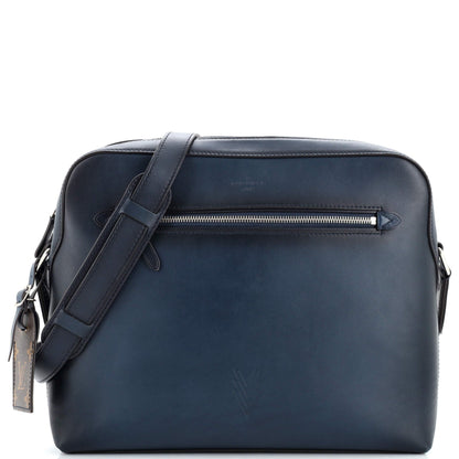 Louis Vuitton Cuir Reporter Messenger Bag Ombre Leather