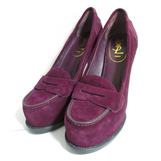 Yves Saint Laurent Suede Loafer Pumps