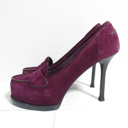 Yves Saint Laurent Suede Loafer Pumps