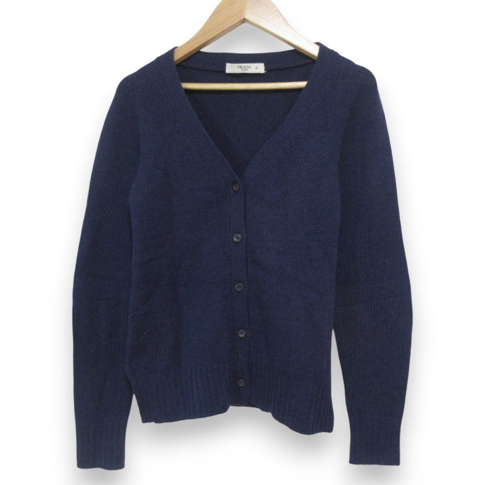 Prada V-neck Cashmere Knit Cardigan