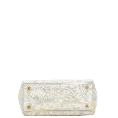 Dior Lady Dior Embroidery Canvas 2way Bag