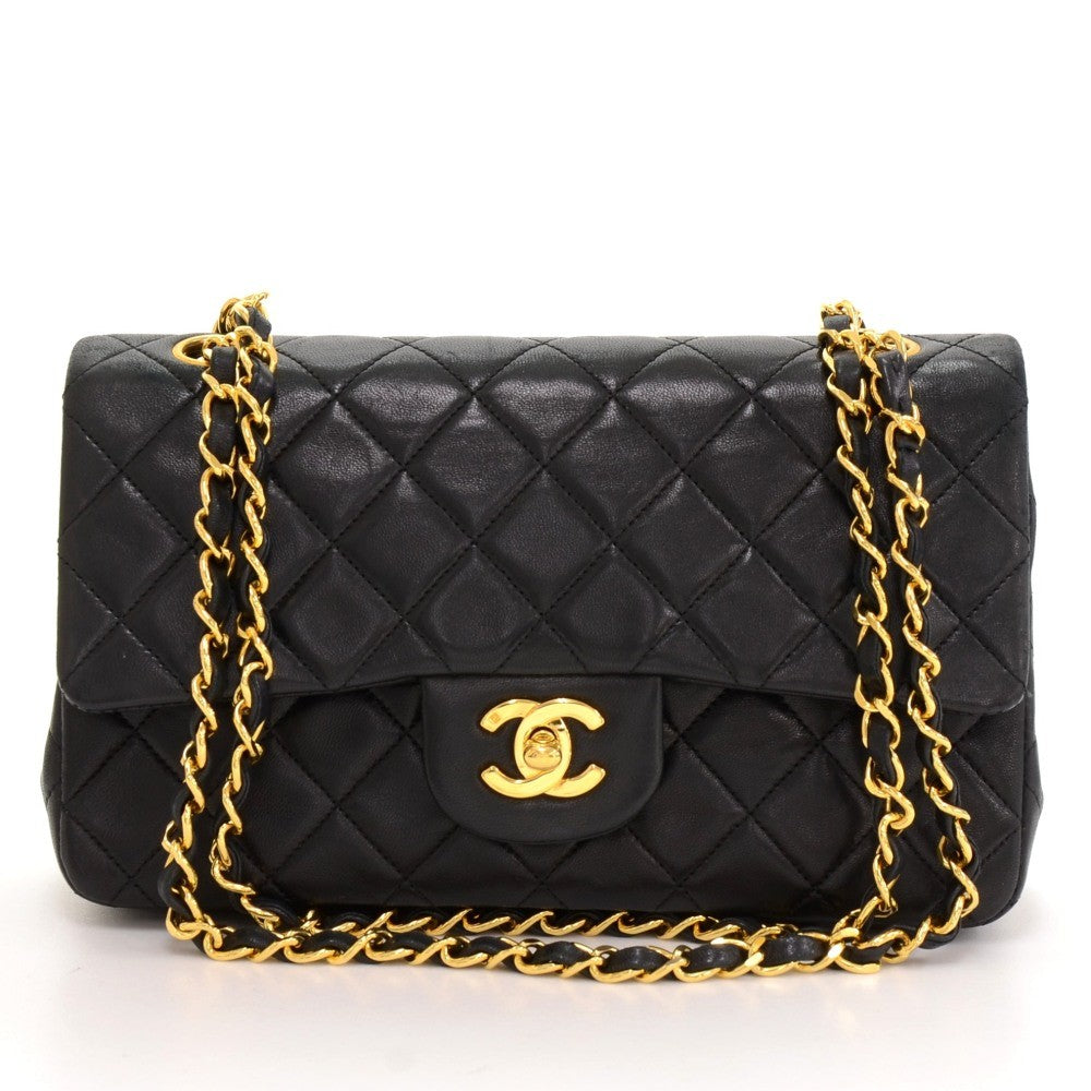 Chanel Double Flap Quilted Leather Bag