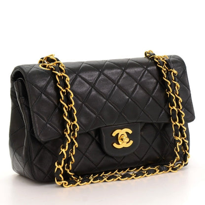 Chanel Double Flap Quilted Leather Bag