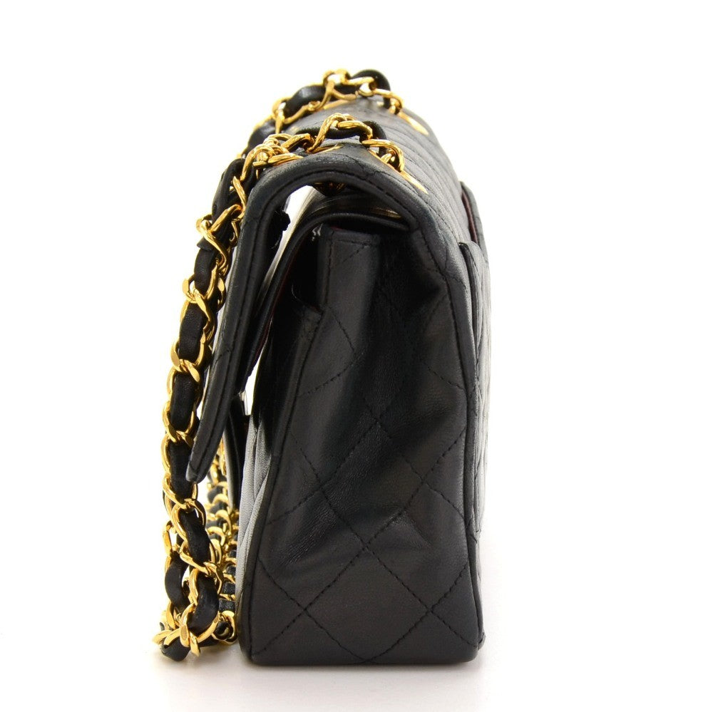 Chanel Double Flap Quilted Leather Bag