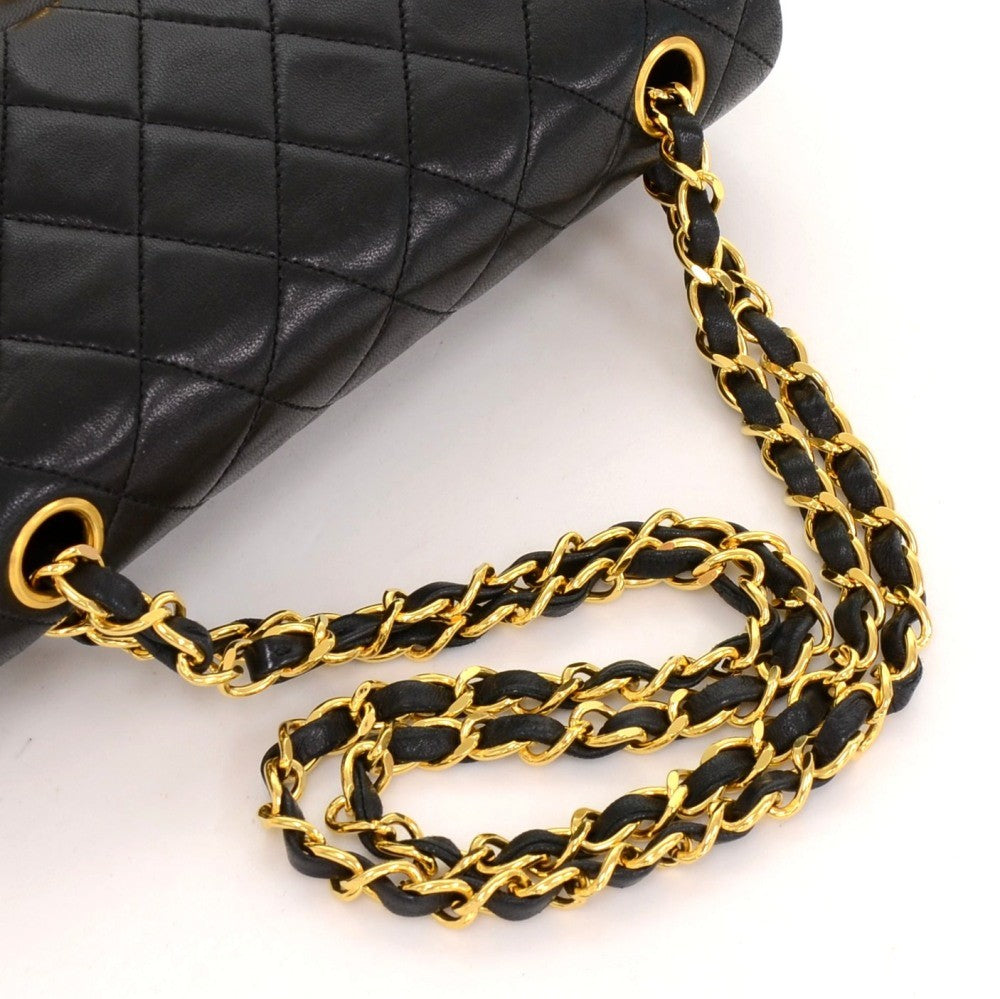 Chanel Double Flap Quilted Leather Bag