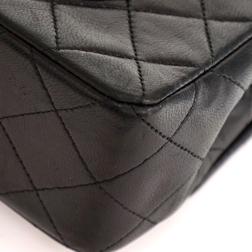 Chanel Double Flap Quilted Leather Bag
