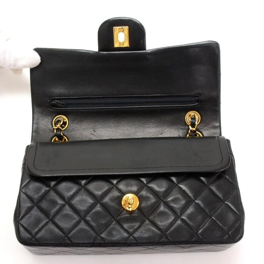 Chanel Double Flap Quilted Leather Bag