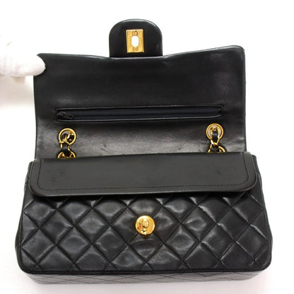 Chanel Double Flap Quilted Leather Bag