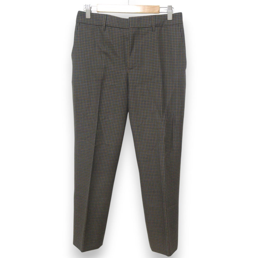 Prada Houndstooth Wool Mohair Tapered Pants