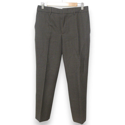 Prada Houndstooth Wool Mohair Tapered Pants