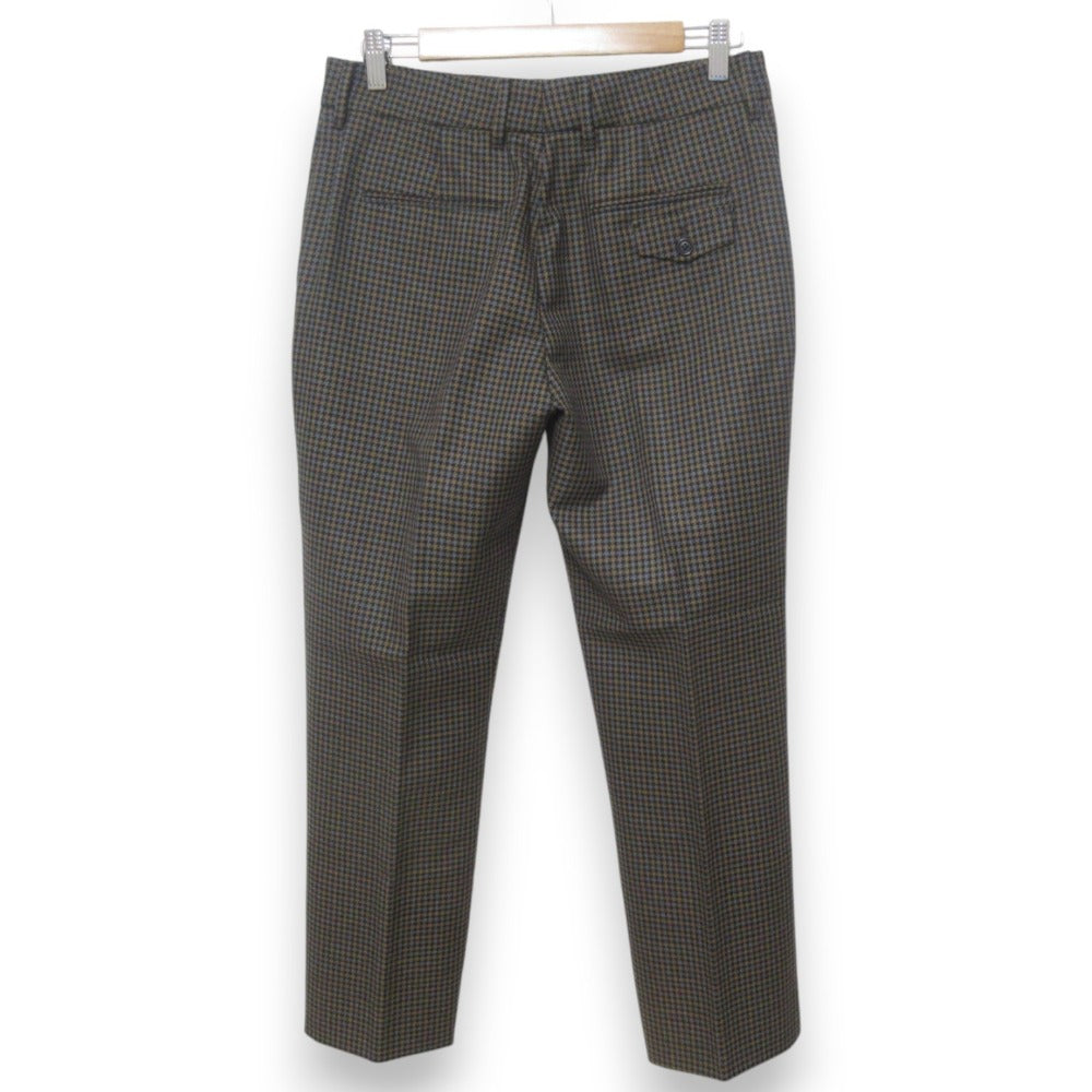 Prada Houndstooth Wool Mohair Tapered Pants