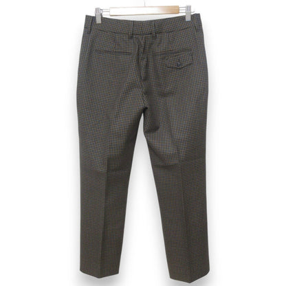 Prada Houndstooth Wool Mohair Tapered Pants